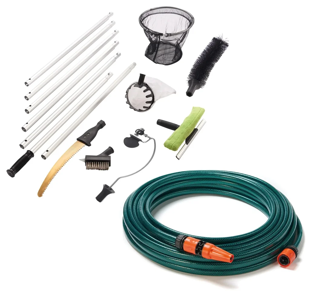 Multifunktions-Reinigungs-Set, 13-teilig + Schlauchset ECONOMIC 1/2" 20 m