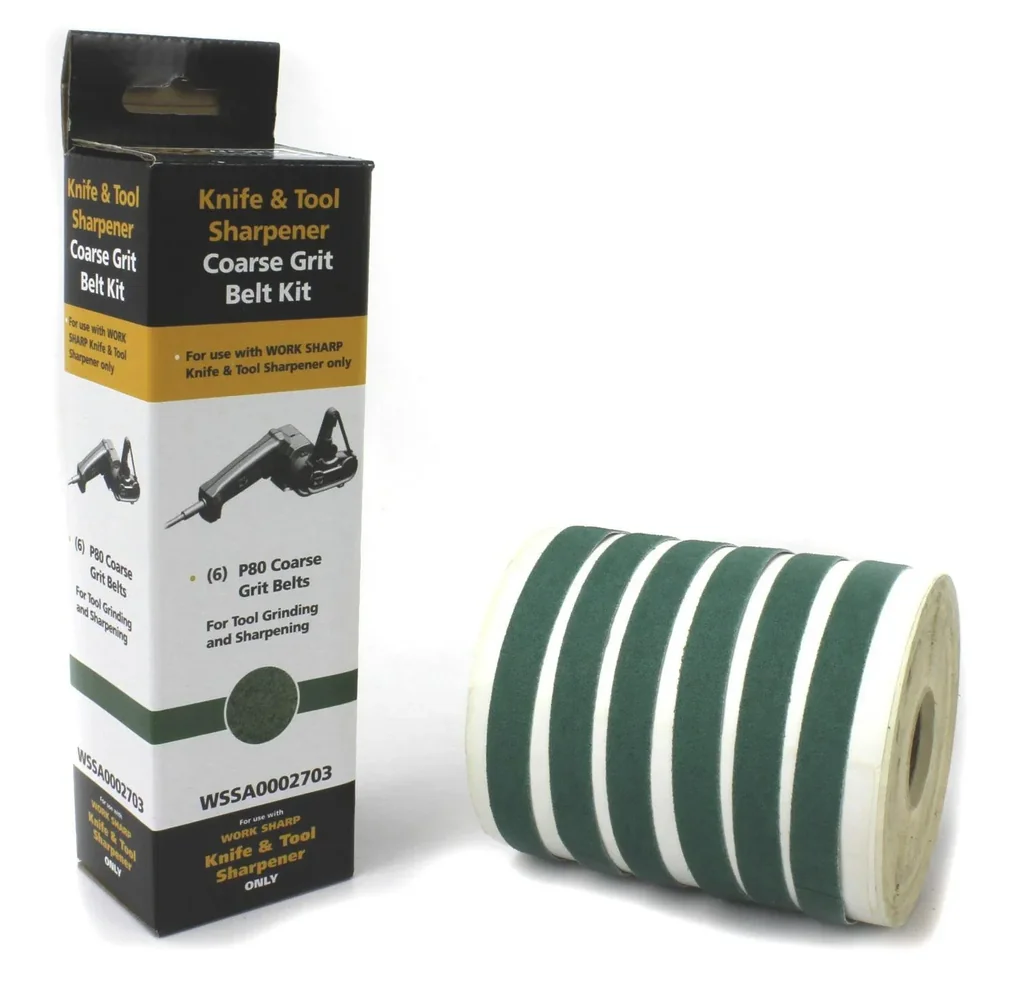 Schleifbänder zu Work Sharp, 6 Stück (je 2 x K80, K220 + K6000)