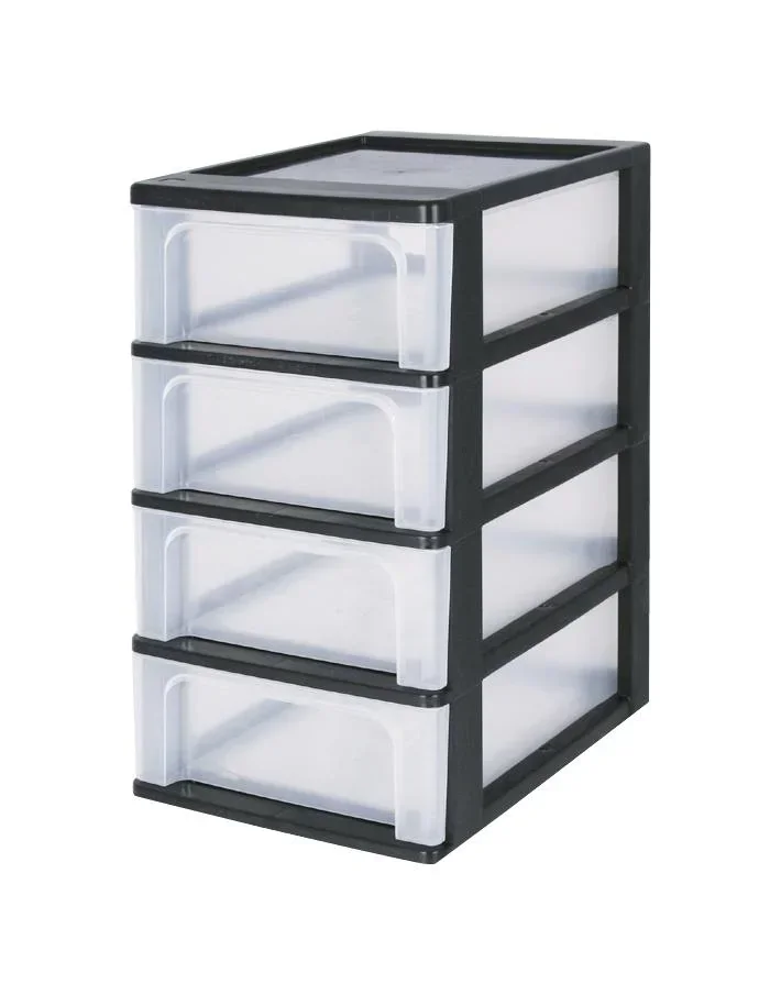 Schubladen-Container, DIN-A4, 4 hohe Schubladen