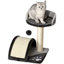 Katzenbaum mit Plüsch beige