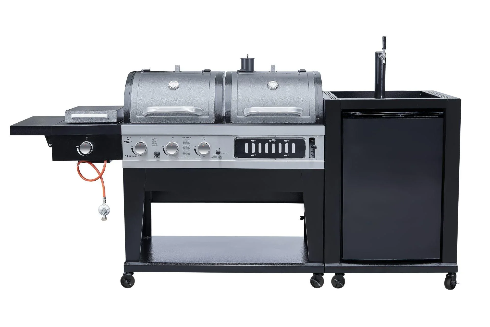 3 in 1 Kombi-Grill mit Bierkühler und Zapfanlage