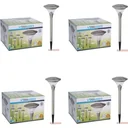 4x Progarden Solar-Gartenleuchte 4er-Set - 47cm (Schaltet sich automatisch ein)