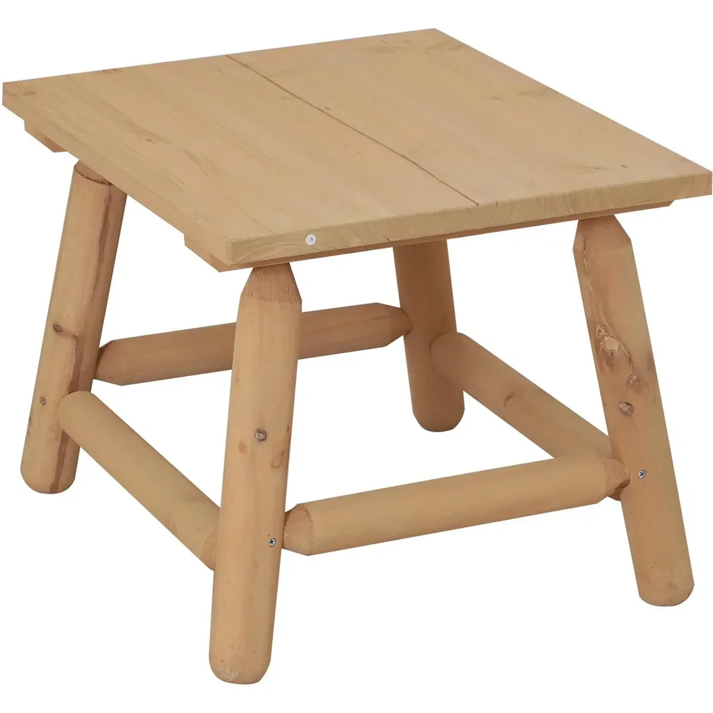 Holzhocker Nachttisch Blumenständer Kinderstuhl Schemel Allzweck Tannenholz Natur 60 x 50 x 45 cm