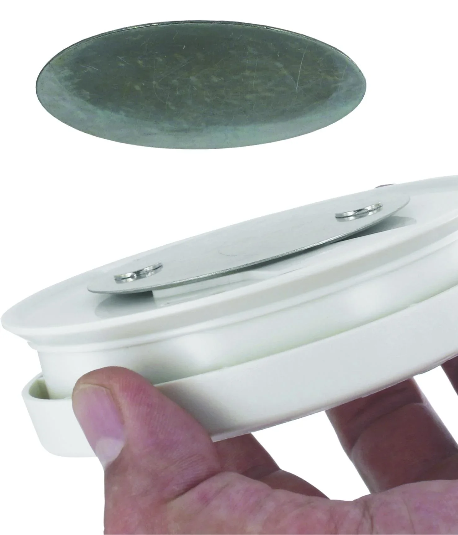 Magnetbefestigung für Rauchmelder - selbstklebend ohne bohren!