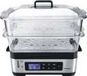 Elektronischer Dampfgarer „DG2“, Edelstahl, 1200 Watt