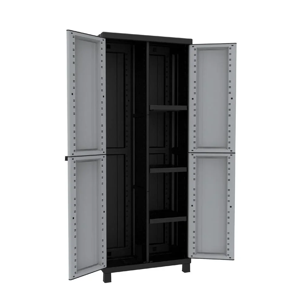 Twist Black 3680 Kunstoff-Spindschrank für den wettergeschützten Außen- und Innenbereich