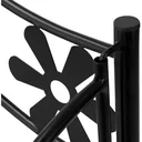 Regal / Aufbewahrungsregal - Garten - 5 Fächer - Metall - 112 x 60 x 30 cm - Schwarz