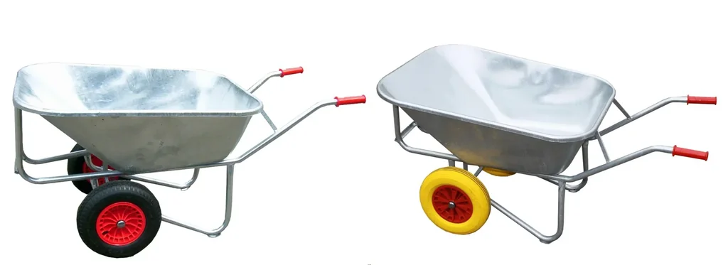 Großmulden-Schubkarre "Farmer II", 200 Liter, 2 aufgeschäumte Wflex-Räder