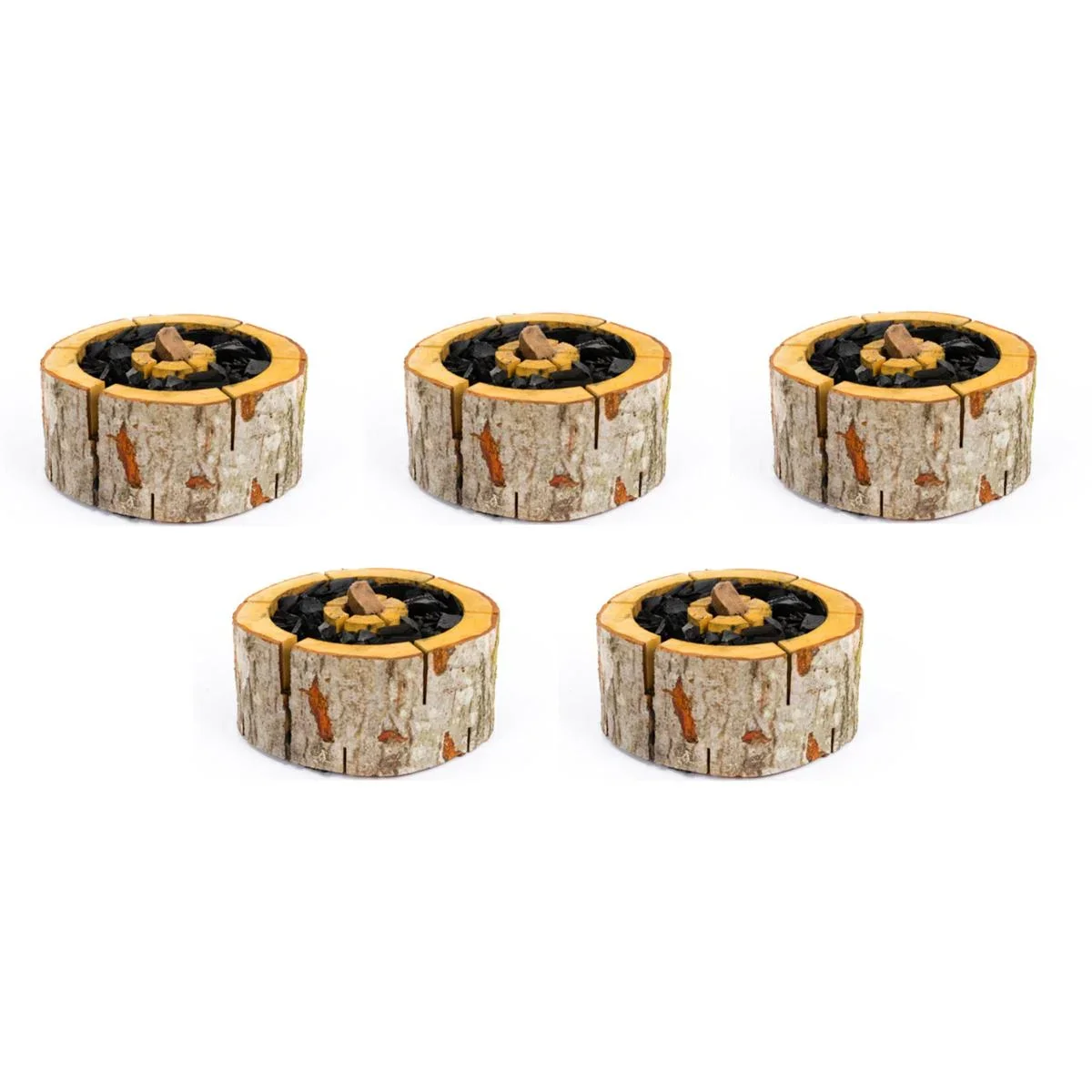 5 Stück Ecogrill Größe XL 24x24cm - ökologischer Einweggrill / umweltfreundlicher Einweggrill - Einmalgebrauch