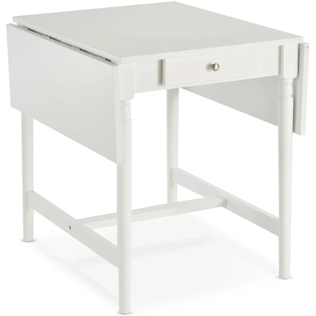 Klappbarer Esstisch oder Beistelltisch, weiß