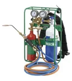 Lötrucksack, Hartlötgerät für Propan-Sauerstoff im transportsicheren Tragerahmen