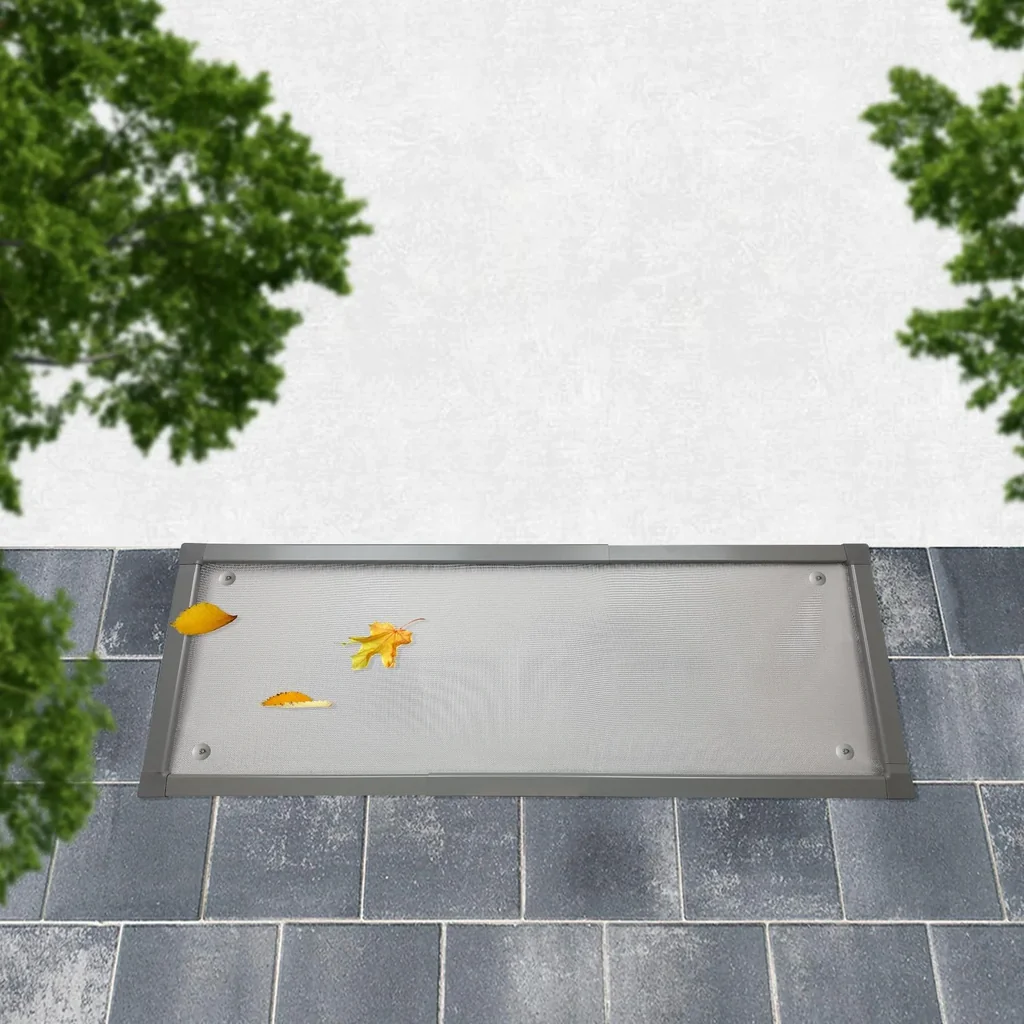 Lichtschachtabdeckung Teleskop 60 x 120 cm, grau