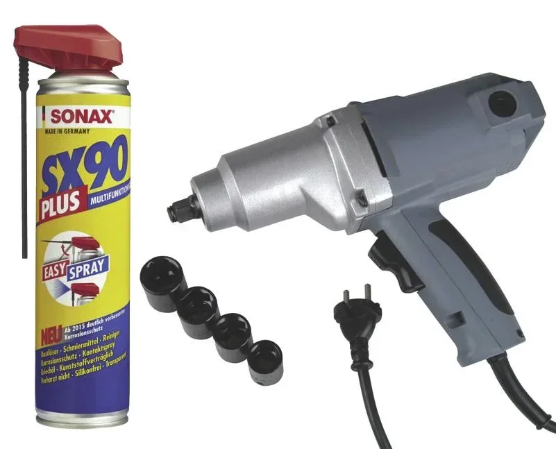 Elektro Schlagschrauber Profi, 230 Volt + GRATIS dazu Sonax SX90 - Der Alleskönner 400 ml
