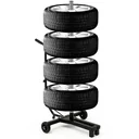 Reifenständer mobil - für 4 Reifen bis 225 mm