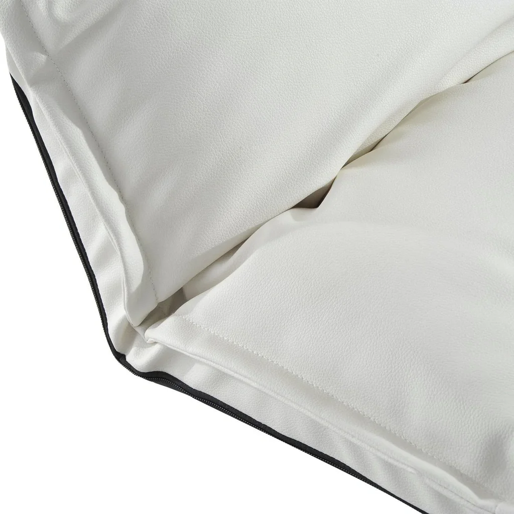 Sitzsack Sitzkissen mit Lehne klappbar weiß