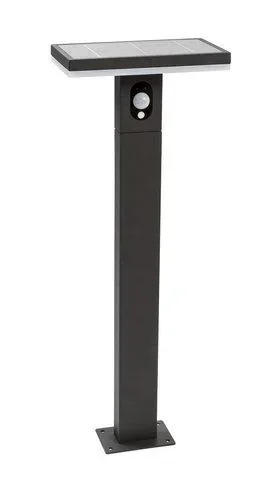 Solar LED Sockel ARIANE mit Sensor Schwarz, 3,3 Watt, 210 lm, warmweiß