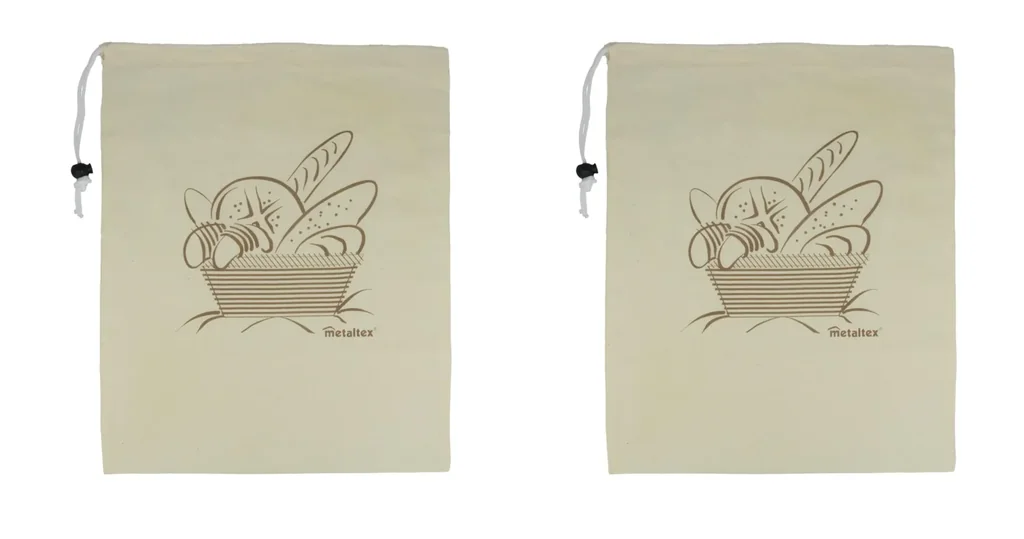 Brotbeutel 2-er Set, 34 x 43 cm