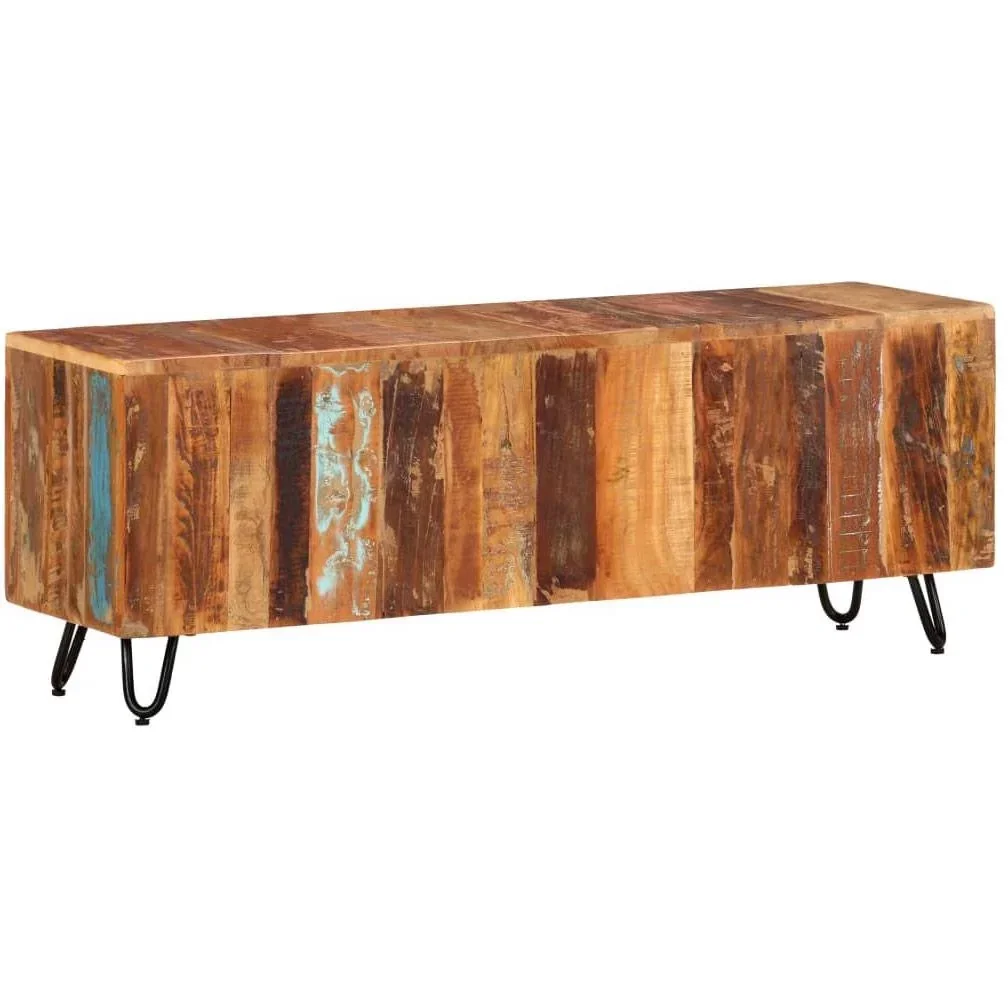 TV-Schrank 110x30x40 cm aus massivem recyceltem Holz