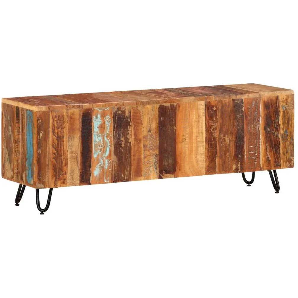 TV-Schrank 110x30x40 cm aus massivem recyceltem Holz