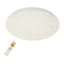 LED Sternenhimmel-Deckenleuchte, rund, Ø 39 cm, CCT, 22 Watt, weiß