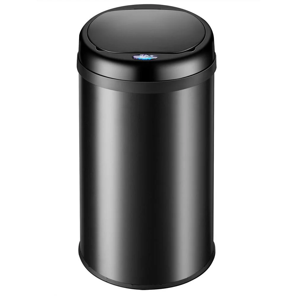 Automatischer Edelstahl-Mülleimer / Abfallbehälter mit Sensor - 56 L - Schwarz