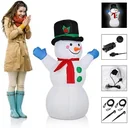 Aufblasbarer Schneemann XL beleuchtet 120cm