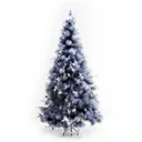 Künstlicher Weihnachtsbaum mit silber Zweigen und roten Beeren