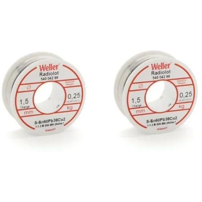Lötdraht 2 Stück - 1,5mm - 100g