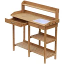 Pflanztisch mit Wanne Tannenholz H112cm Natur