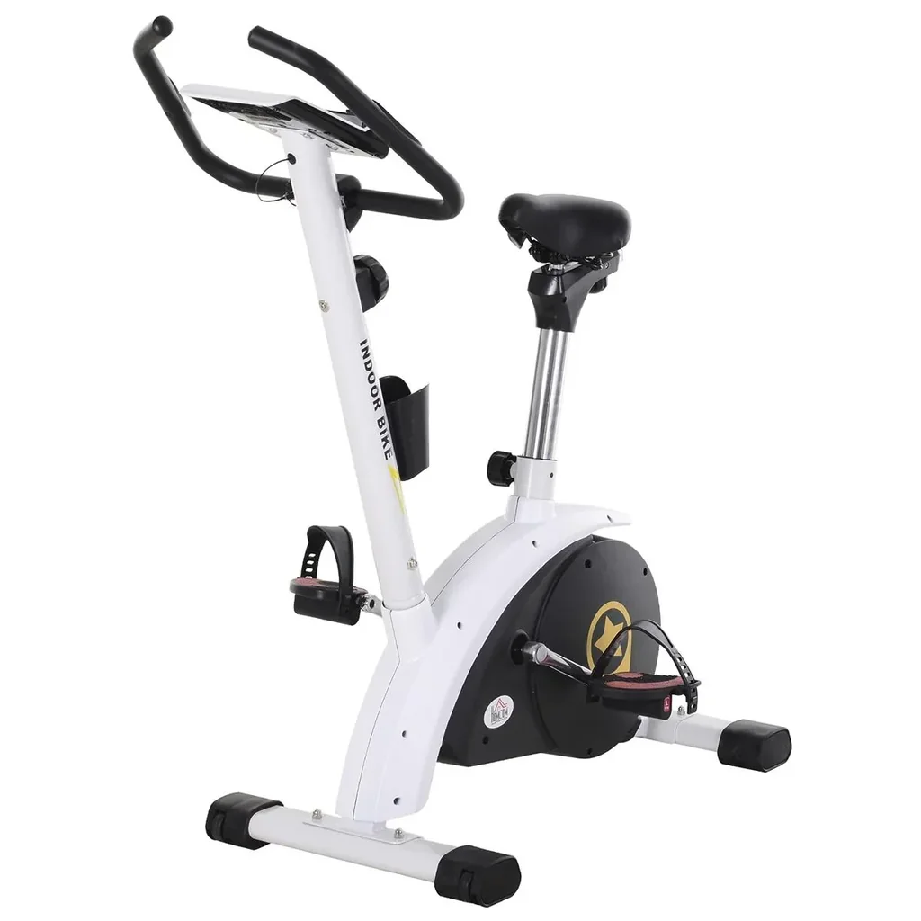 Hometrainer für den Heimgebrauch Stahl weiß