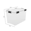 Wasserdichte Aufbewahrungsbox, transparent, 70 Liter