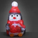 Pinguin LED Figur - mit Batterien - 15x11x18-5Cm