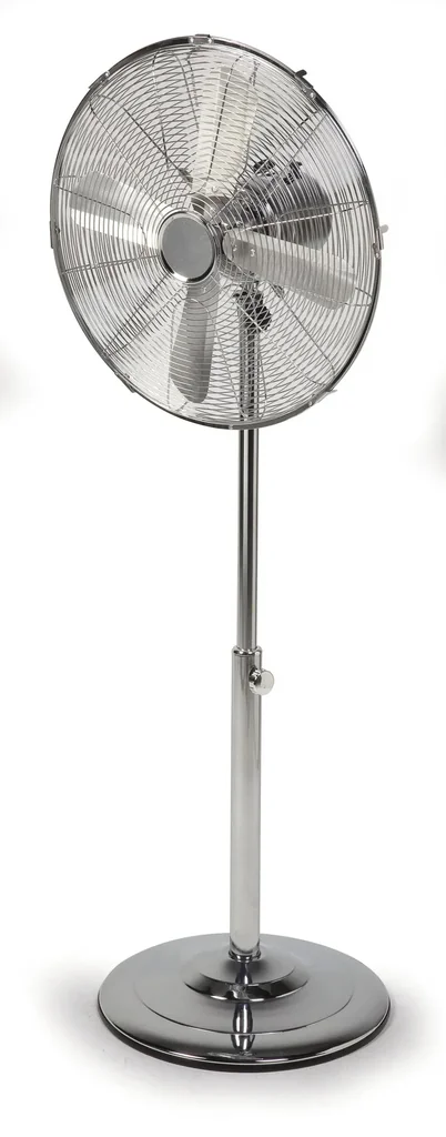 Standventilator - 40 cm Durchmesser, Ventilator in Chrom