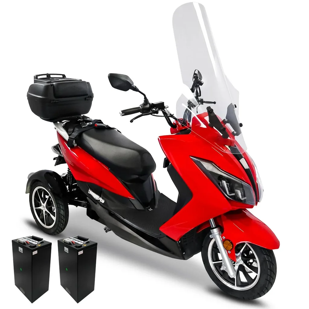 Maximus MX3-25 2 Akku Version 60V 32,5 Ah Lithium Akku , 1500W , 2 Personen Zulassung mit Topcase