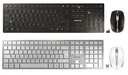 Kabelloses Tastatur-Maus-Set DW 9000 SLIM silber/weiß