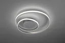 LED-Deckenleuchte ZIBAL, 22 W, 2200 lm, 3000K, Switch-Dimmer, Metall titanfarbig