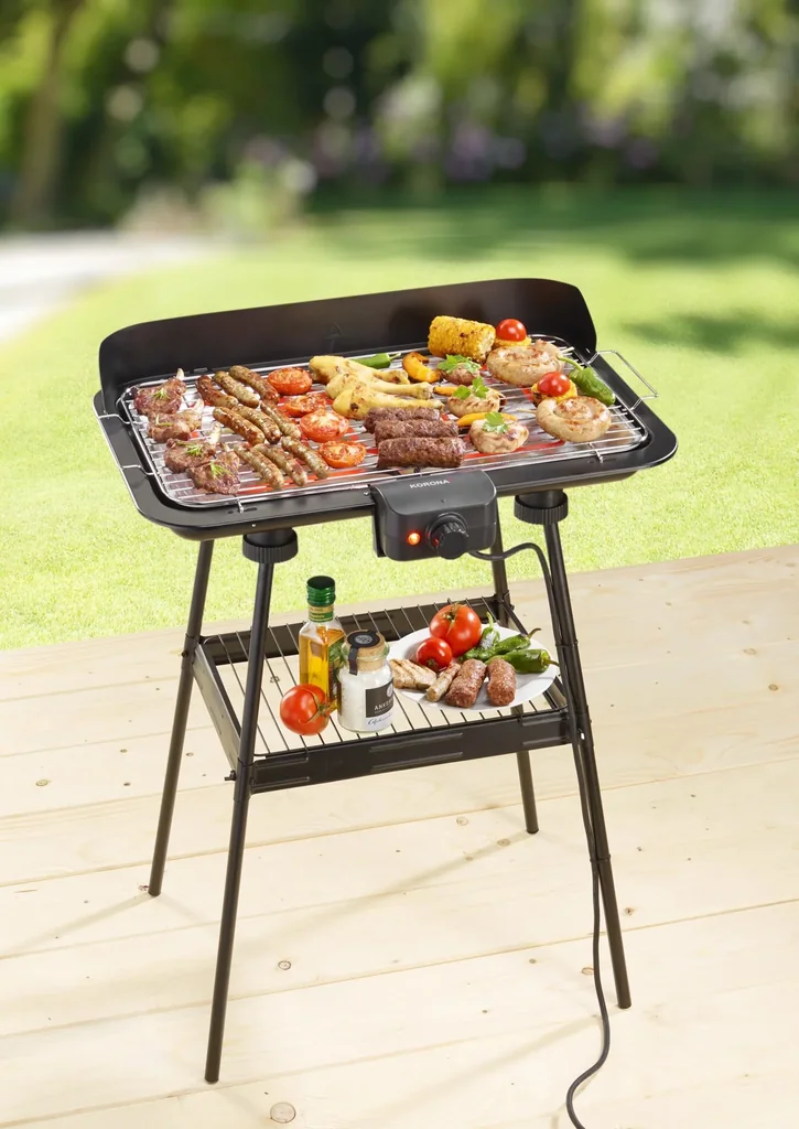 BBQ Stand- und Tischgrill XXL, 2200 Watt