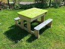 Holz Sand- und Wassertisch inkl. Bänken