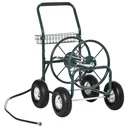 Schlauchwagen für Gartenschlauch max. 70 m (Ø15 mm Schlauch) mit Aufbewahrungskorb Stahl Nylon 83 x 60 x 92,5 cm