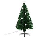 Weihnachtsbaum mit 16-LED-Lampen Glasfaser 120 cm grün