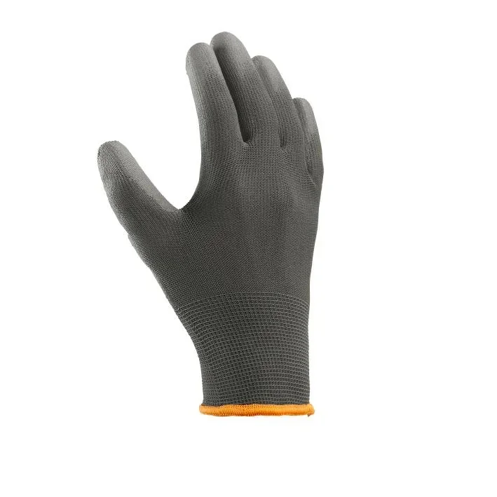 Polyester-Strickhandschuh POLYURETHAN BESCHICHTET, grau