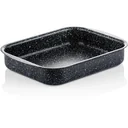 Black Marble SET - Bratpfanne 28 cm + Auflaufform 25 cm + Bratpfanne 28 cm - Schwarz