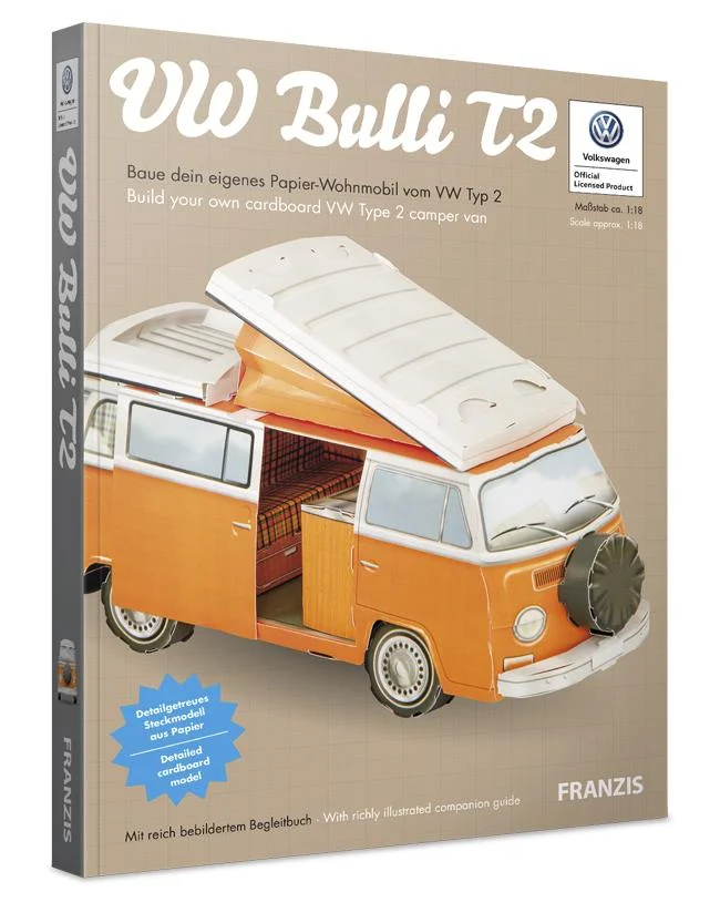 Papier-Wohnmobil "VW Bulli T2"