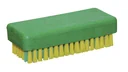 Handwaschbürste mit kräftiger Nagelreihe, Farbe gelb/grün