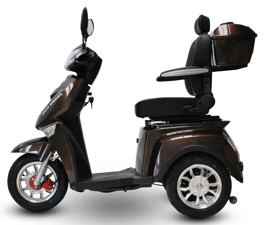 Elektromobil braun - herausnehmbarer Li-Io Akku 20 Ah - 25 km/h - 1000 Watt Seniorenmobil