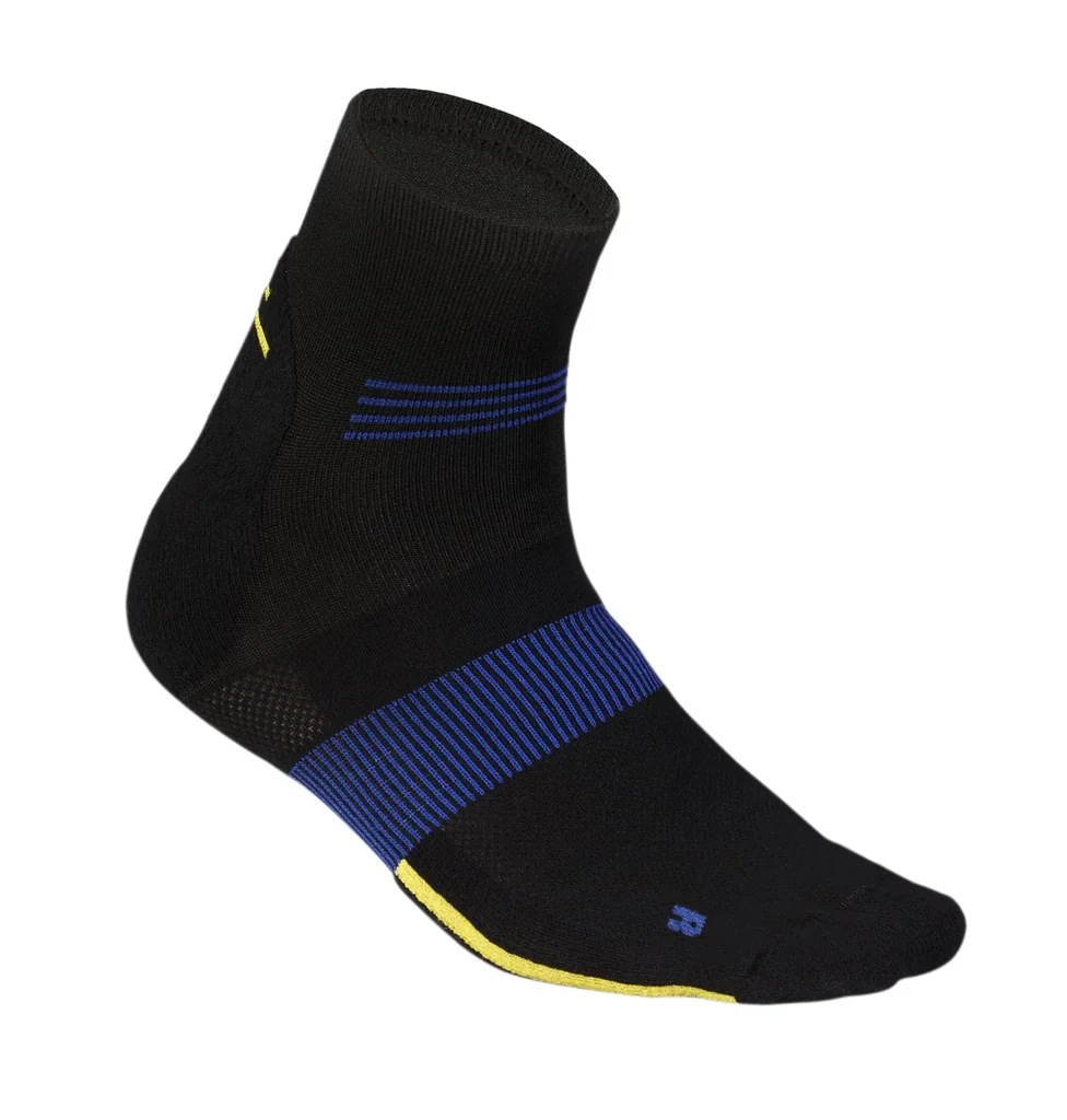 Socken, Farbe schwarz mit blau, Gr.43/46