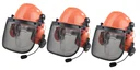 Forsthelm mit Bluetooth Sprechsystem 3er Set - Treetalk Trio