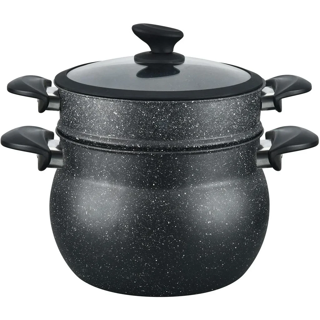 NL Couscous-Topf - 26cm - 12L - Schwarz