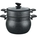 NL Couscous-Topf - 26cm - 12L - Schwarz