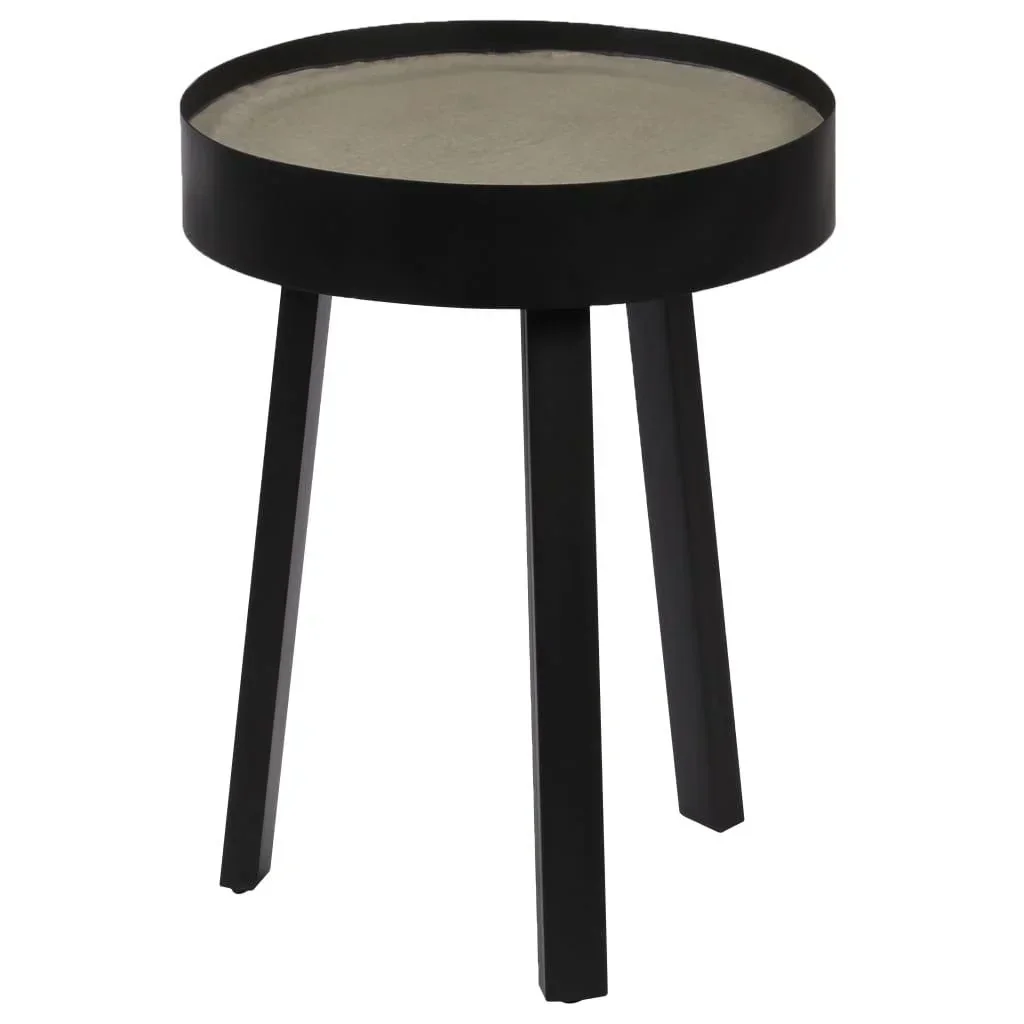 Couchtisch mit Betonplatte 40x55 cm